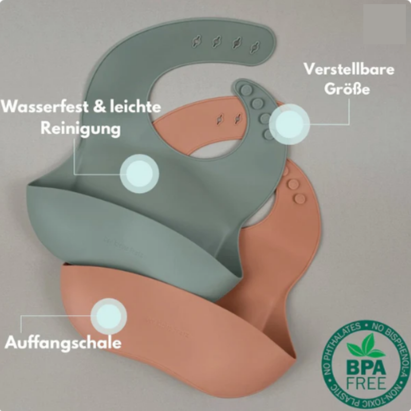 MINI - hochwertiges 5-teiligiges Babygeschirrset aus Silikon